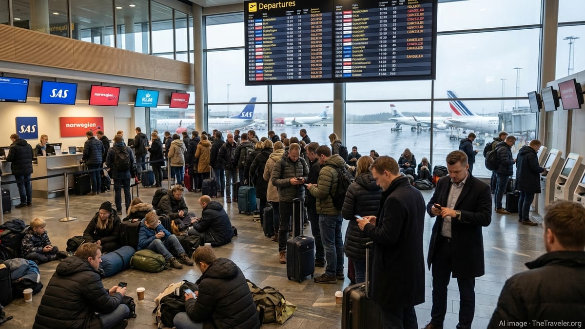 Major Flight Disruptions Strand Hundreds at Norway's Busiest Airports