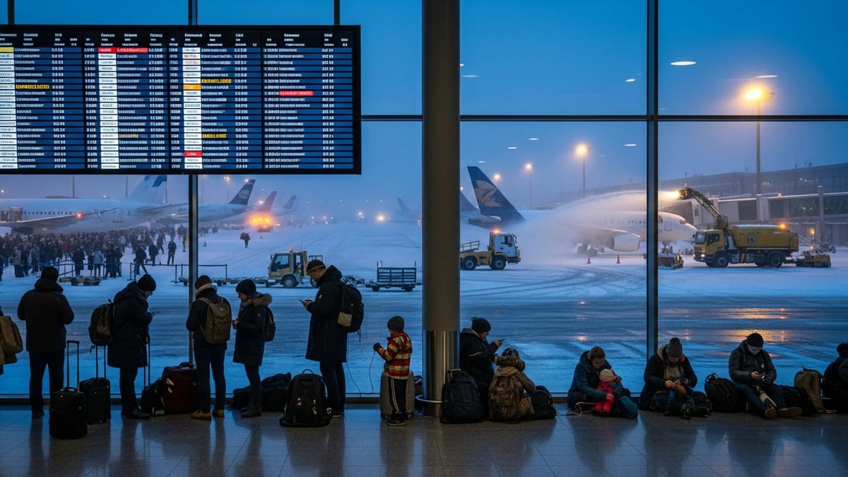 Winter Storm Disrupts Germany and Europe Flights, Leaving Thousands Stranded and Delayed