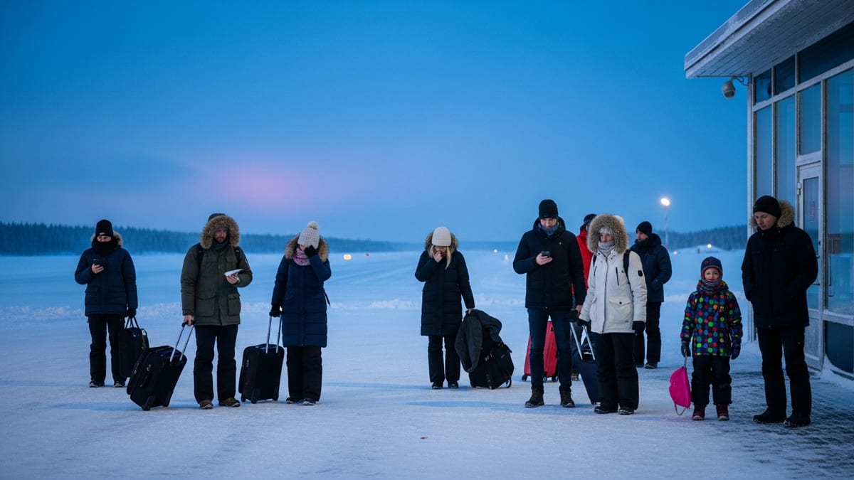 Arctic Cold Wave Shuts Lifts, Strands Tourists Across Finland’s Lapland