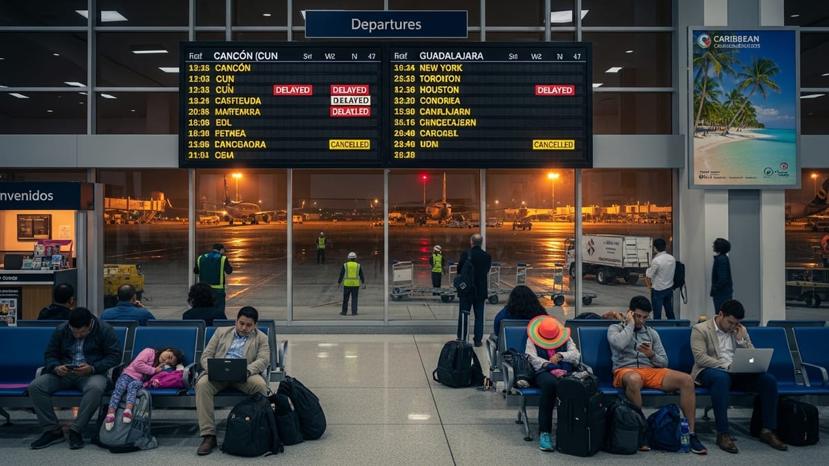 Winter Flight Disruptions at Cancún and Guadalajara Ripple Across Mexico and North America