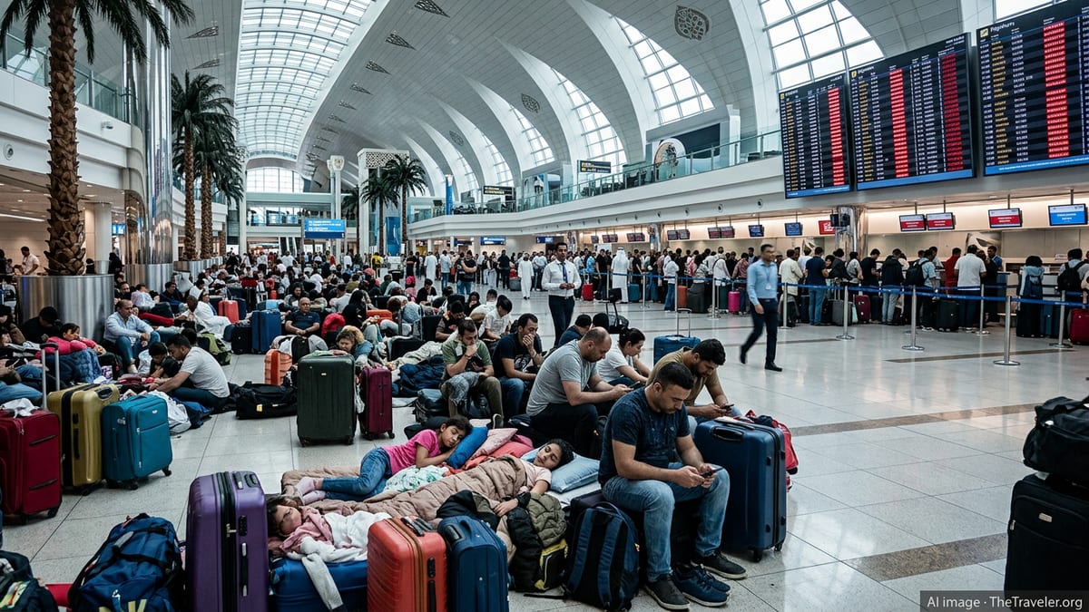 Stranded in UAE as Airspace Closures Drive Costs and Delays
