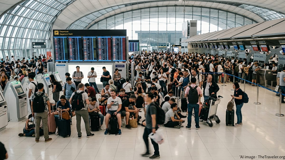 Flight Chaos Leaves Travellers Stranded at Bangkok Hub