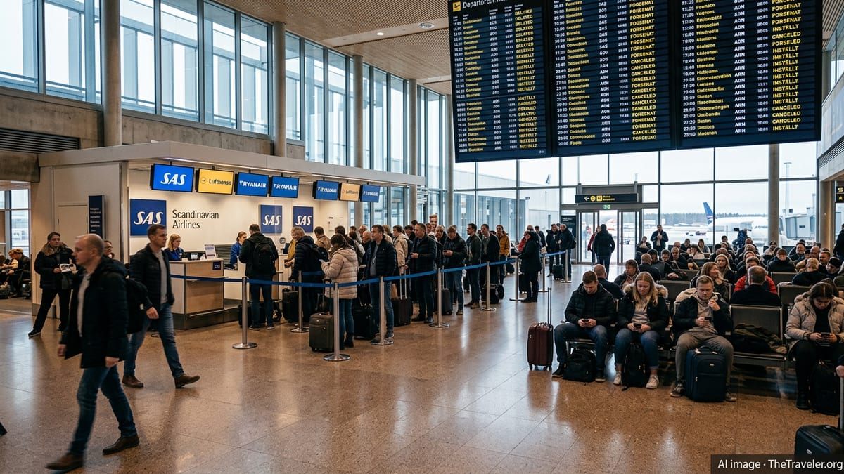 Flight Chaos in Sweden as Dozens of Departures Disrupted