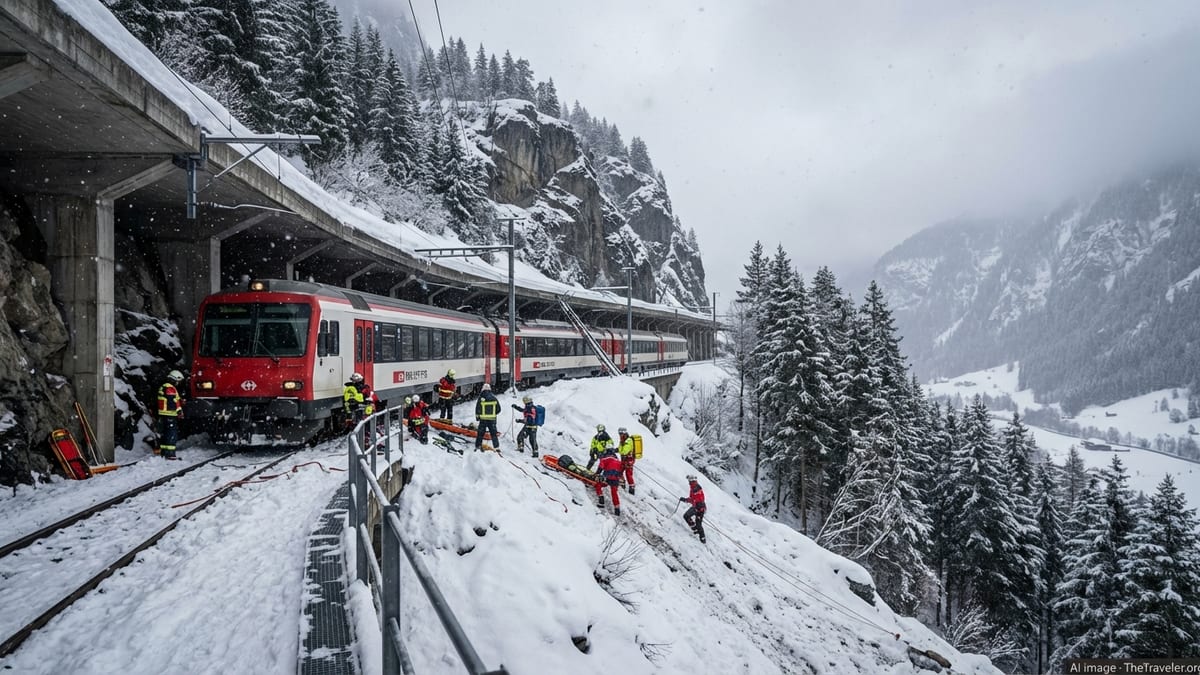 Avalanche Derails Swiss Alps Train, Raising Winter Travel Fears