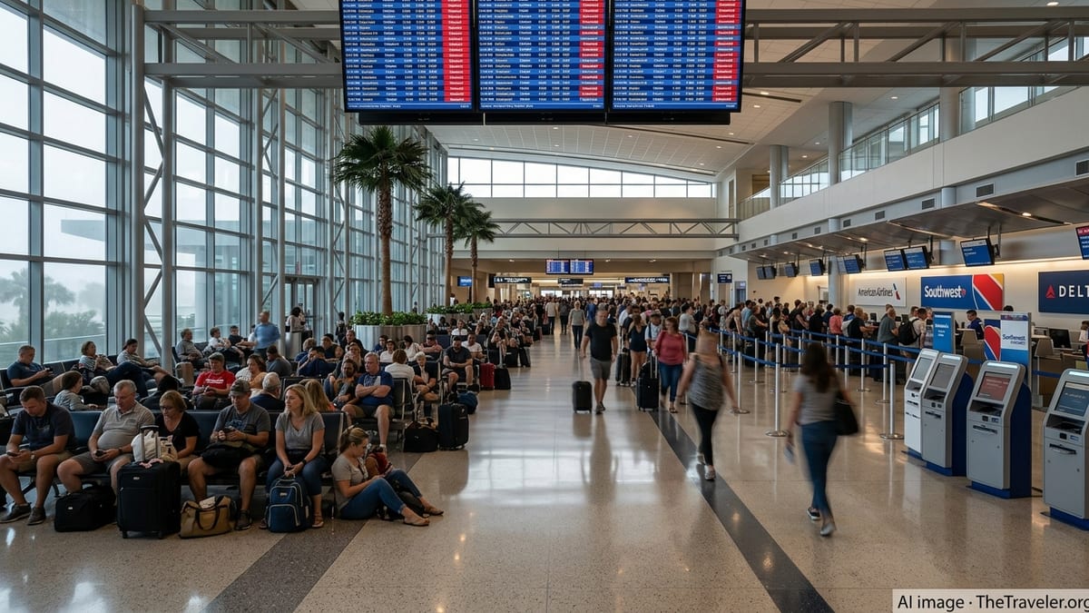 Mass Flight Disruptions Strand Travelers at Tampa Airport
