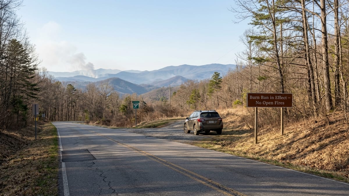 Tennessee Issues Wildfire Alert and Burning Bans Amid Dry Winds