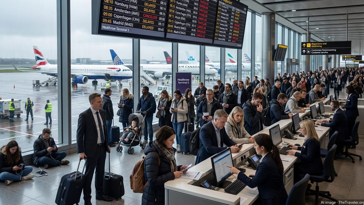 Heathrow Flight Suspensions Spark Over 100 Delays Across Europe and North America