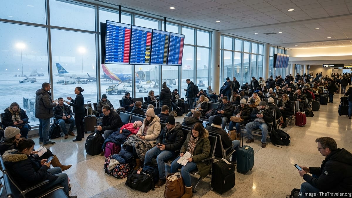 Travel Chaos Grips T.F. Green as Blizzard Grounds Major Flights