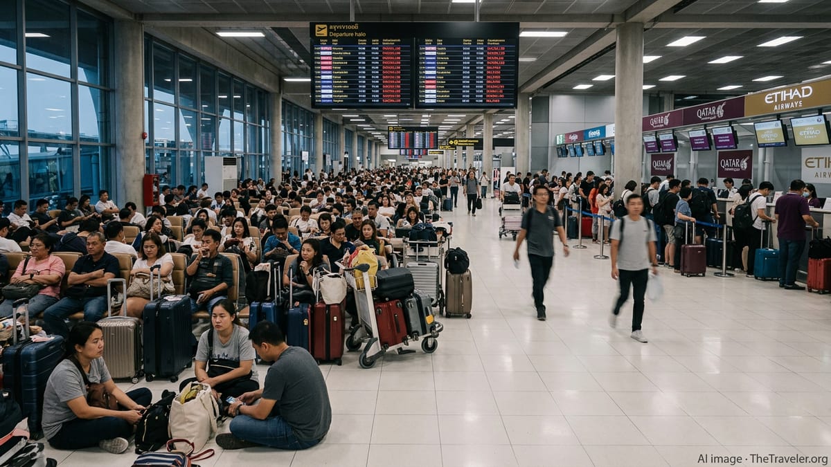 Hundreds Stranded as Cancellations Hit Bangkok and Phuket