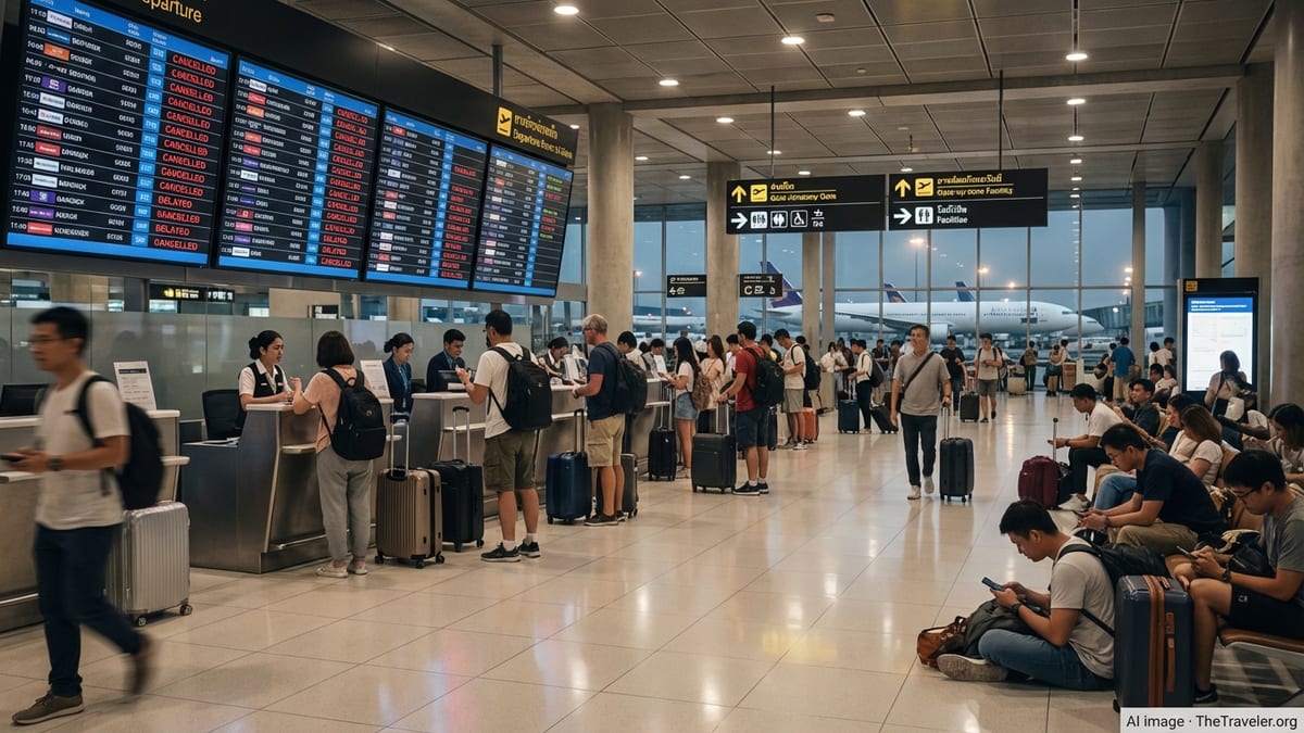 Thailand Flight Disruptions Hit Routes to Australia and Asia