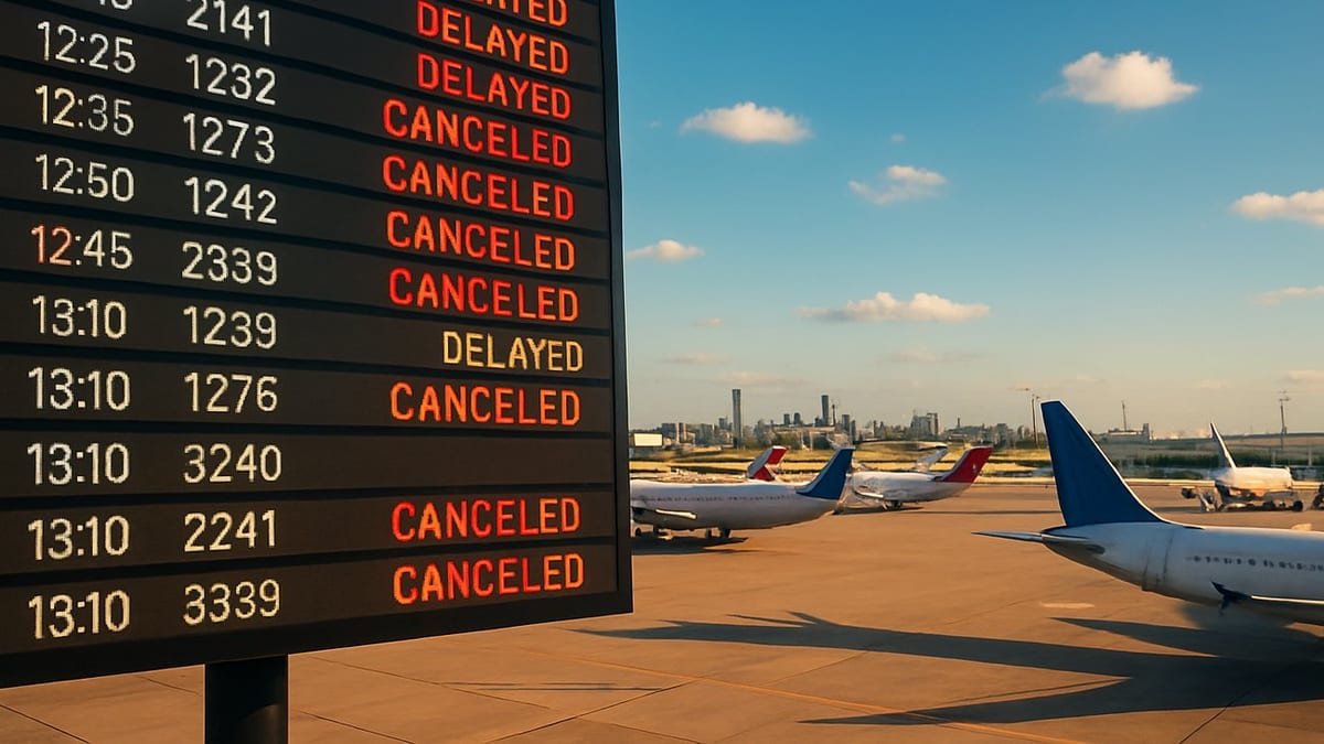 Thousands Stranded As Flight Disruptions Sweep U.S. Hubs