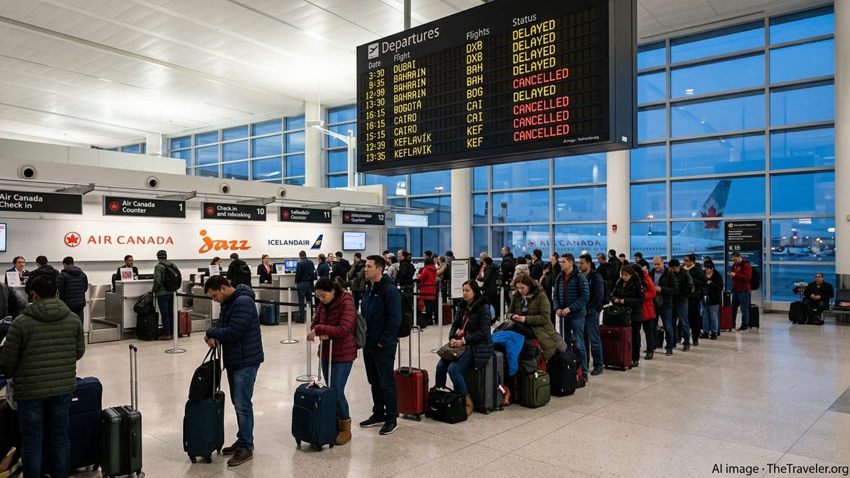 Flight Disruptions Snarl Major Routes at Toronto Pearson