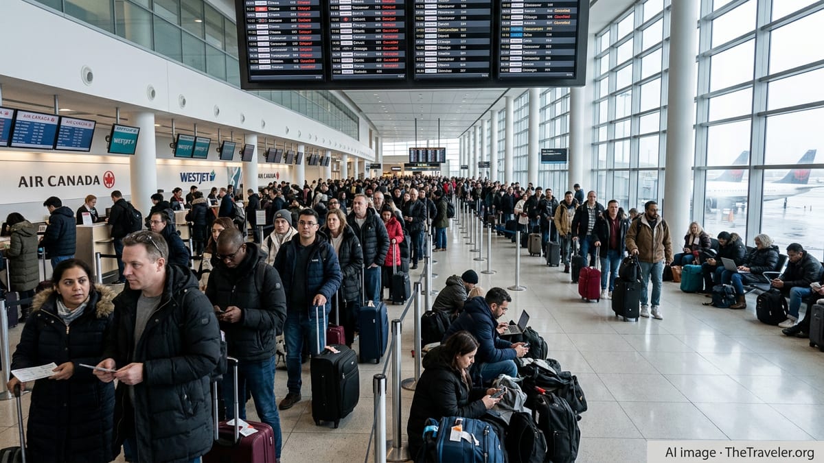 Flight Disruptions Snarl Travel at Toronto Pearson
