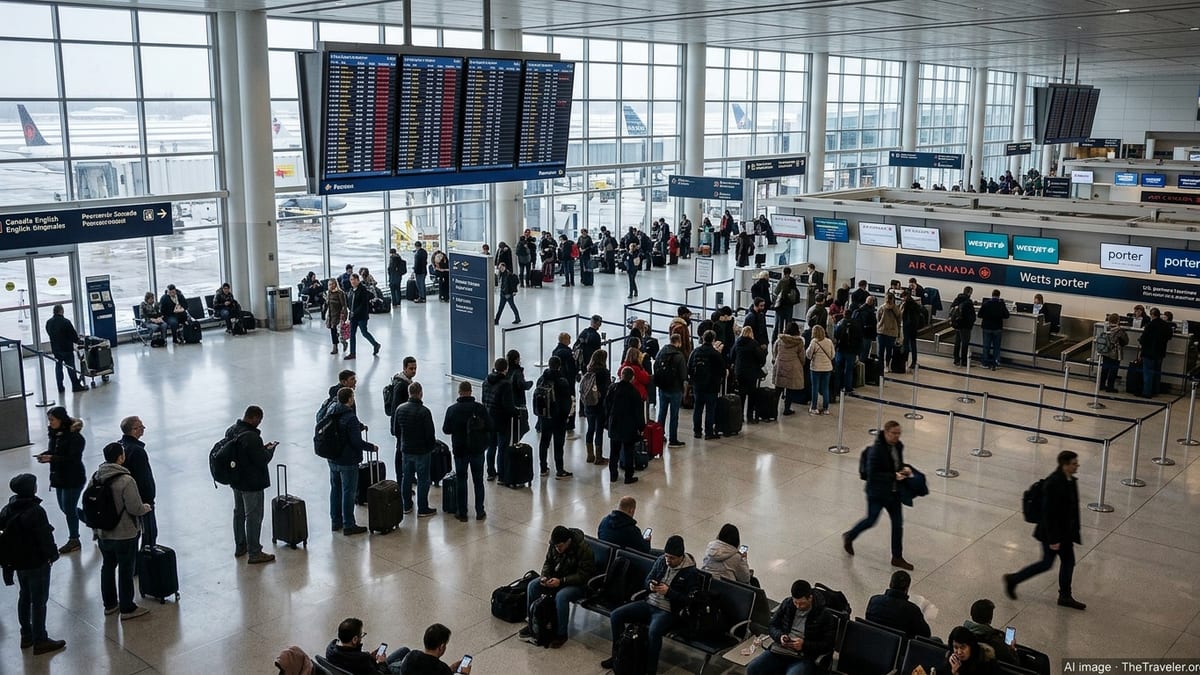 Flight Disruptions Snarl Traffic at Toronto Pearson