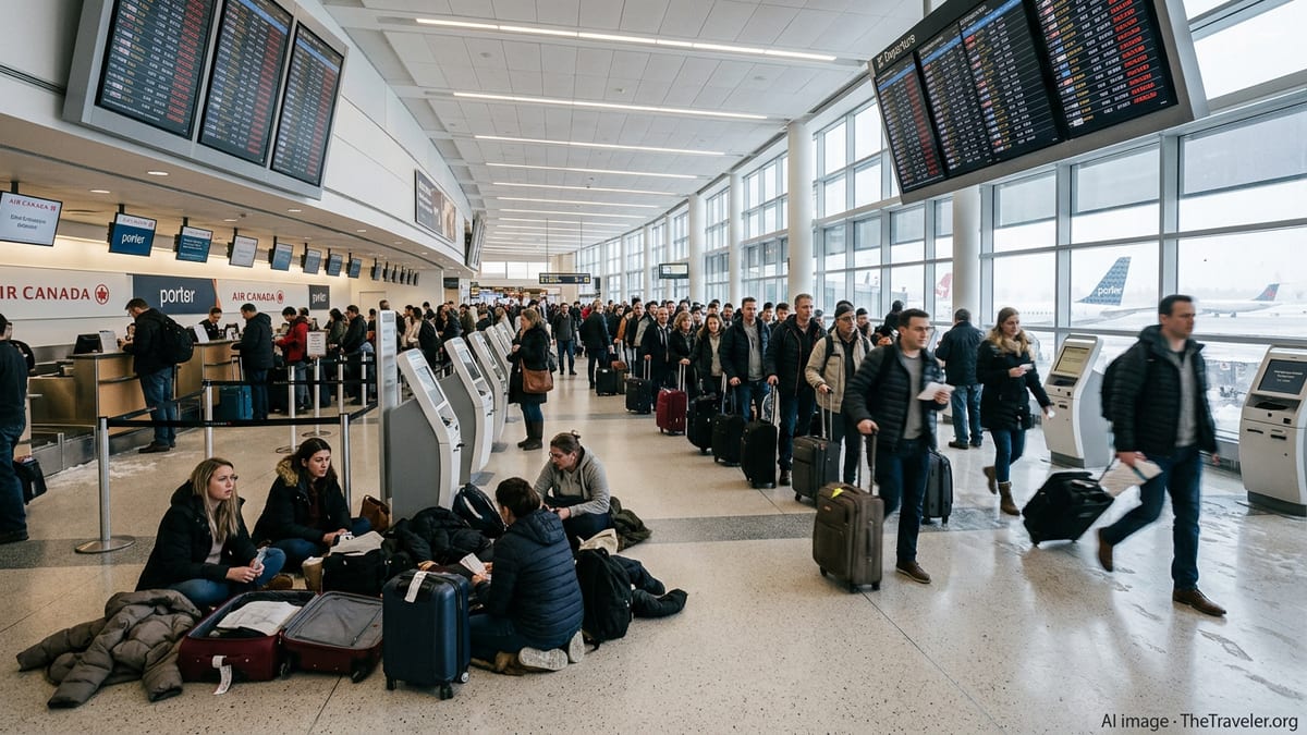 Storm-Related Disruptions Snarl Travel at Toronto Pearson