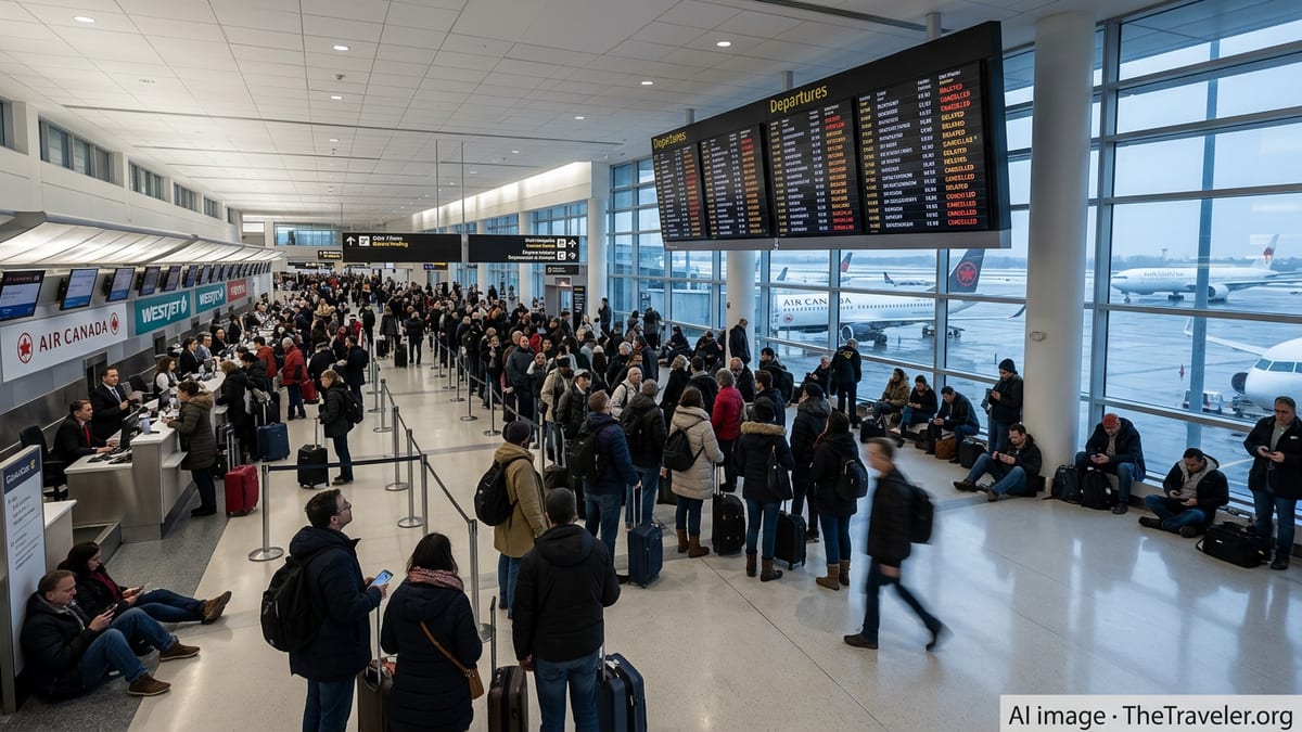 Mass Flight Disruptions Leave Toronto Pearson Travelers Stranded