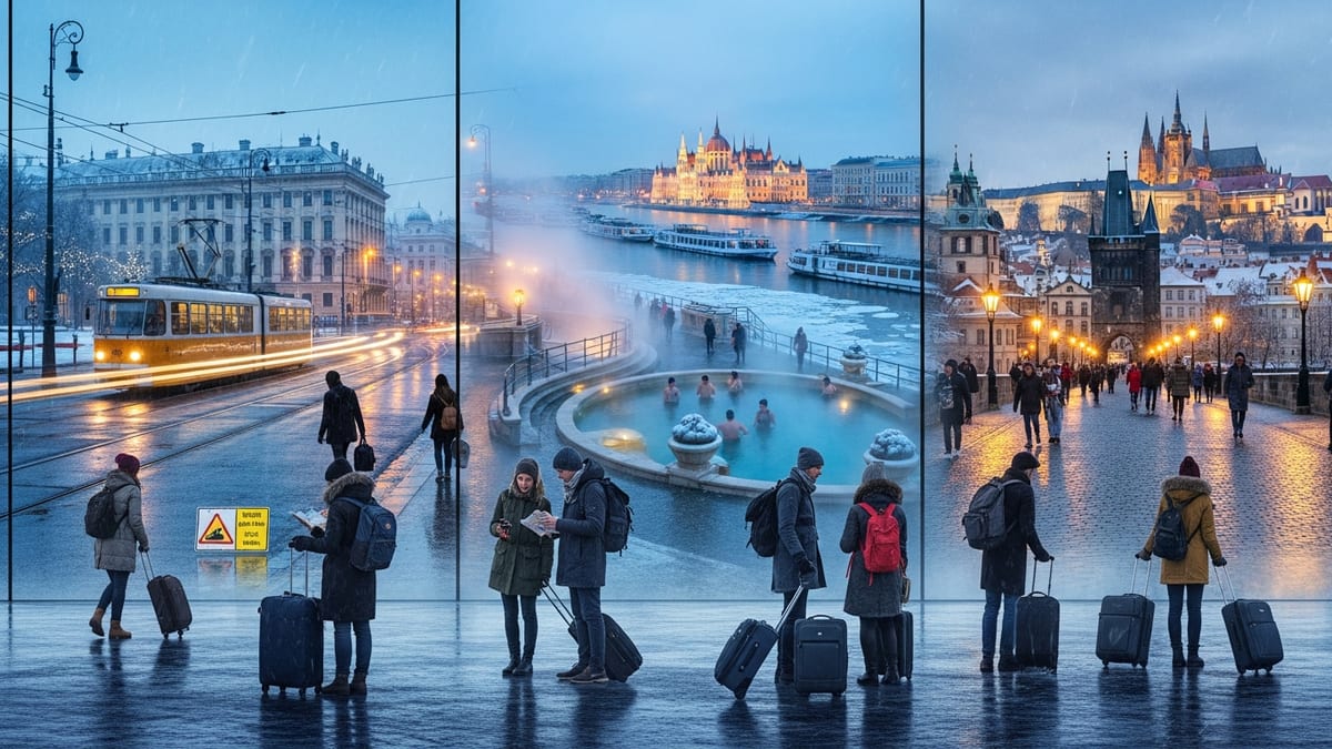 Ice Storms Snarl Vienna, Budapest and Prague as Tourists Press On