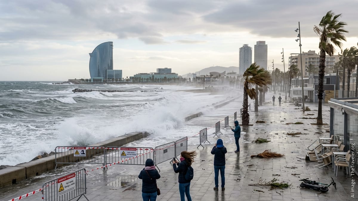 Travel Alert: High Wind Warnings in Barcelona and Girona