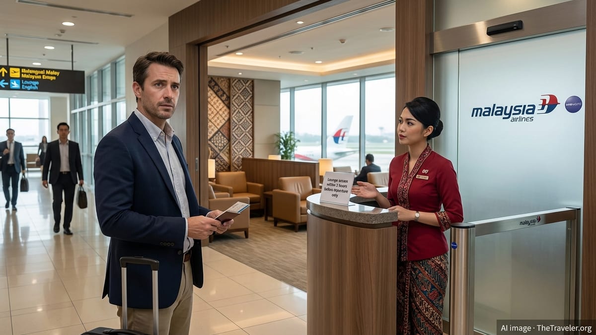 Malaysia Airlines Three-Hour Lounge Rule Sparks Backlash from Connecting Business-Class Travelers