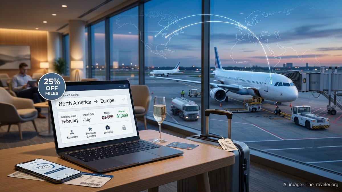 Flying Blue Launches February 25% Promo Rewards on Transatlantic and Regional Routes