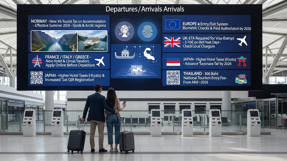 Norway Joins Global Crackdown as Tourist Taxes Rise Worldwide by 2026