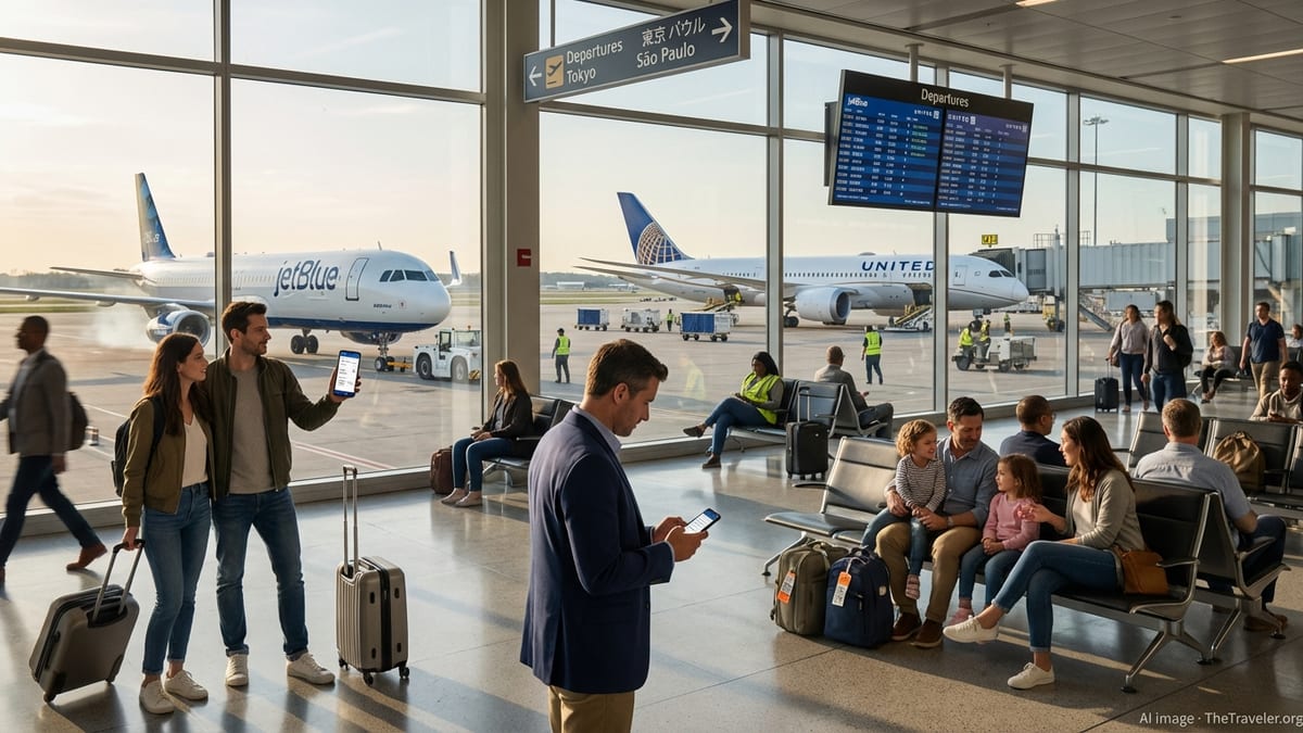 JetBlue, United Expand ‘Blue Sky’ Into One-Click Cross-Booking Between Three Continents