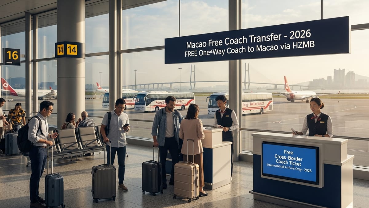 Free 2026 Airport Coaches Turn Hong Kong into No-Cost Gateway to Macao