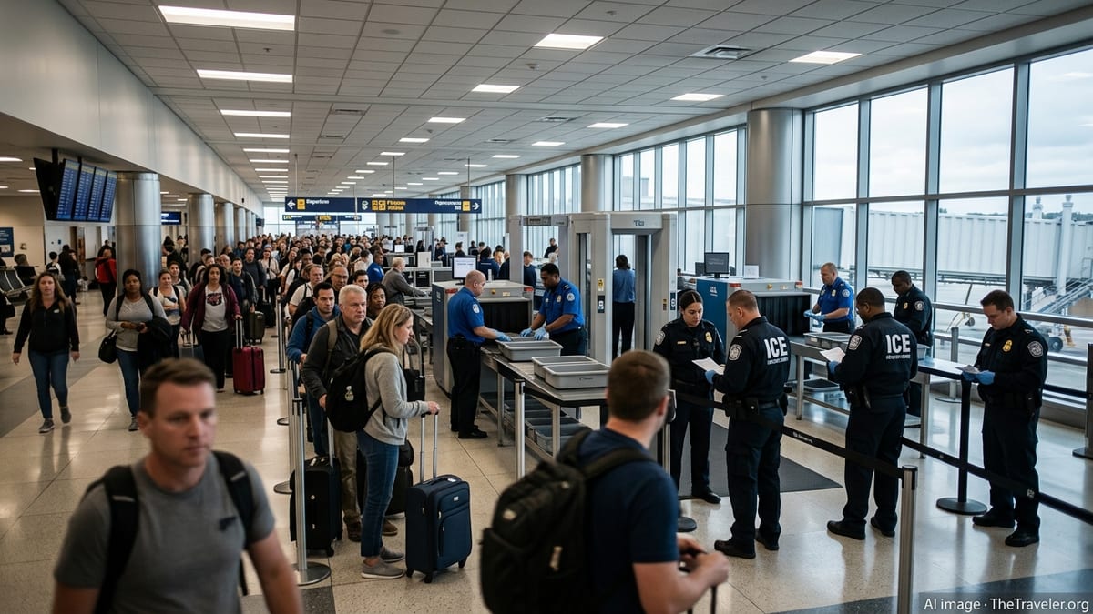 Trump’s ICE Airport Deployment Deepens TSA Travel Turmoil