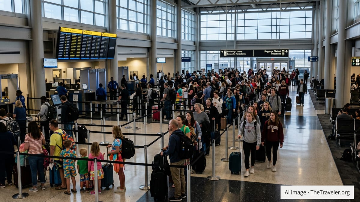 TSA Shutdown Staffing Crisis Snarls Spring Break Travel