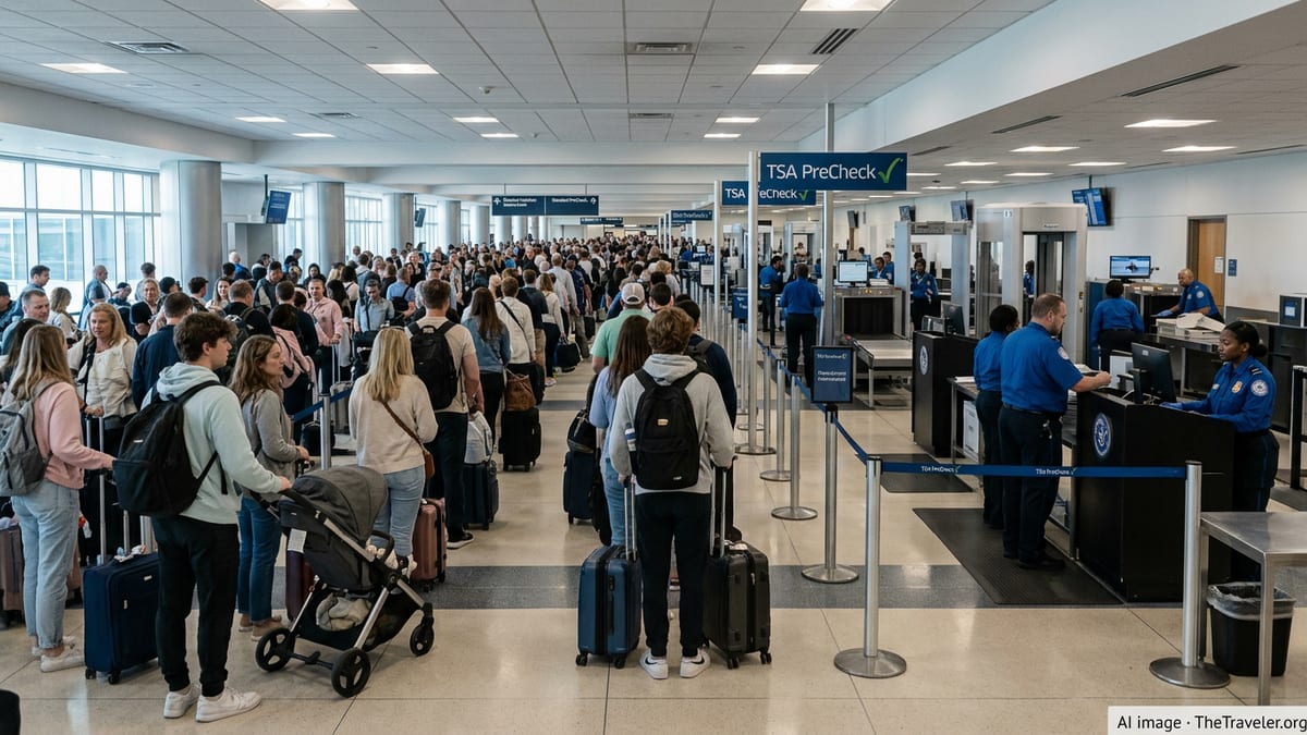 TSA Wait Times Spike as DHS Shutdown Strains US Airports