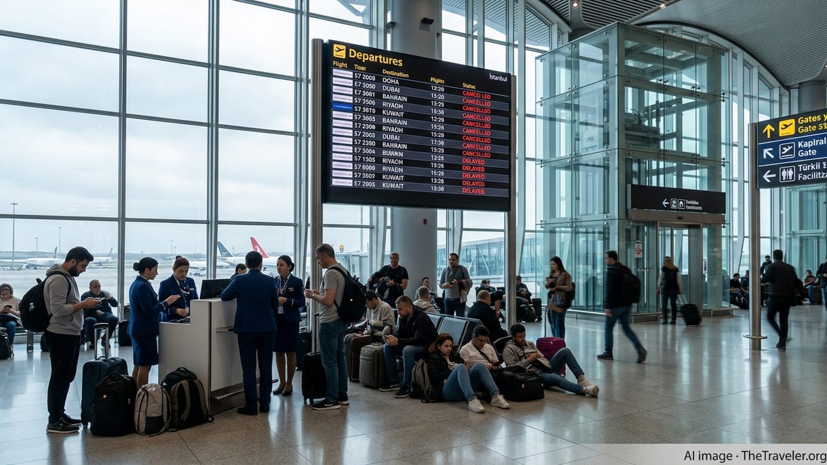 Middle East Air Chaos Strands Turkey–Gulf Passengers