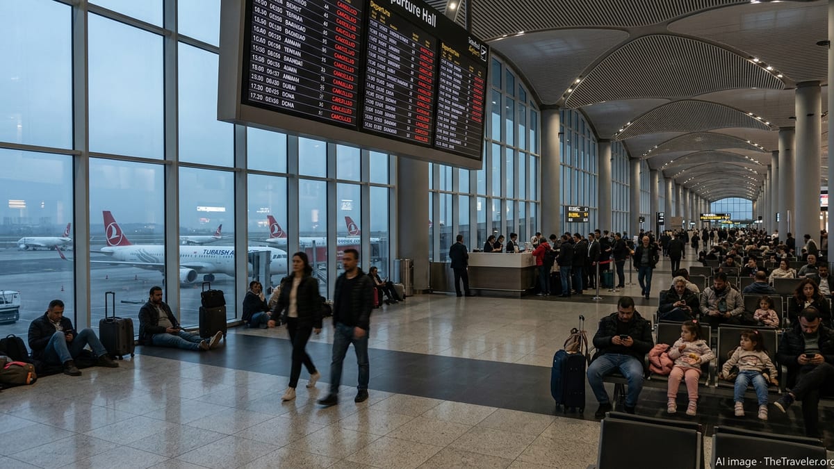 Turkish Airlines Halts Routes in Widening Middle East Flight Crisis