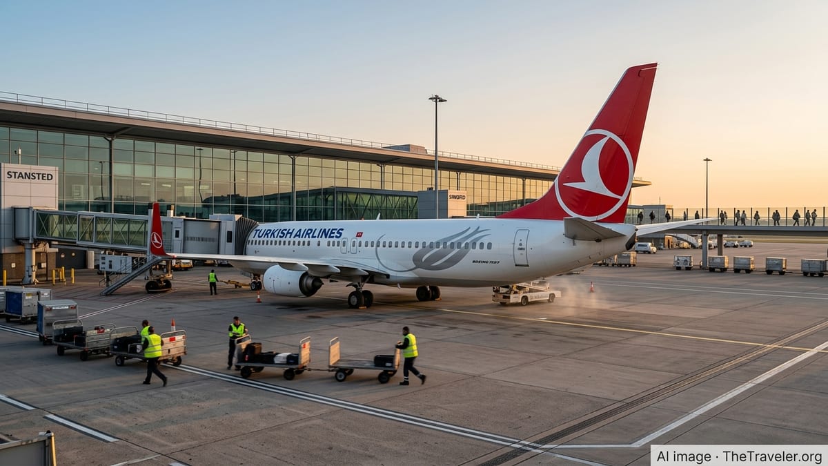 Turkish Airlines Adds Stansted–Istanbul Nonstop, Expanding UK Links