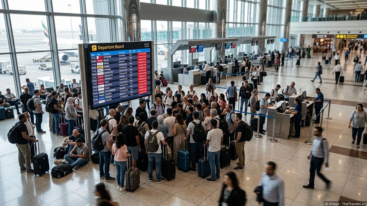 UAE Airline Cancellations Disrupt Key Gulf and European Routes