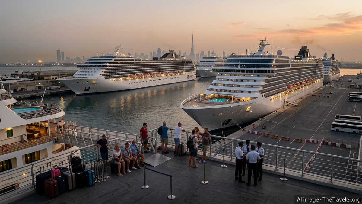 Thousands Stranded on UAE Cruise Ships as Gulf Tensions Surge