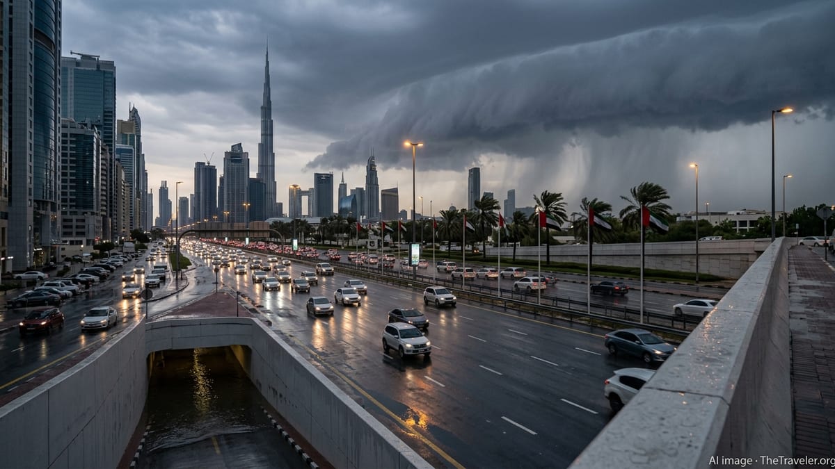 UAE Issues Travel Alert as Severe Storm Threatens Dubai
