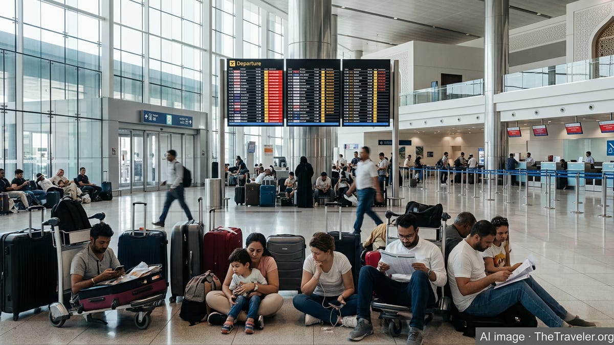 UAE Flight Chaos Strands Hundreds as 190 Flights Cancelled