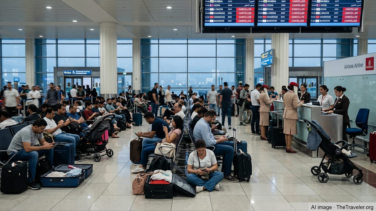 Travel Chaos in UAE as Hundreds of Flights Scrapped