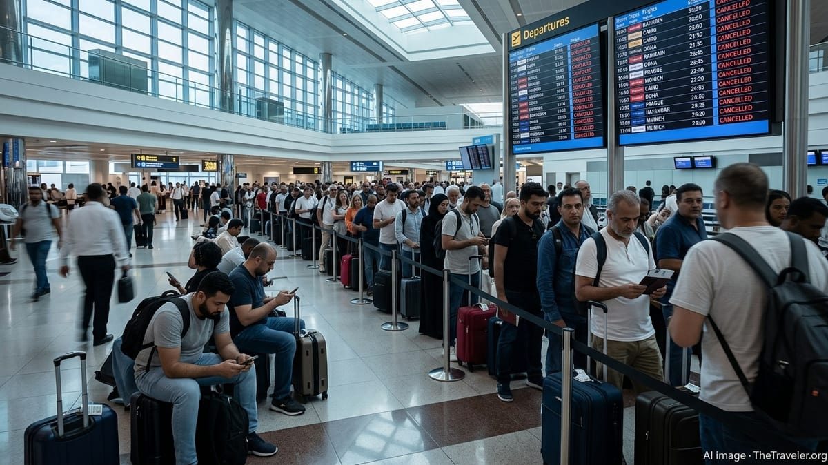 UAE Flight Chaos Widens as Gulf Carriers Axe Dozens of Routes