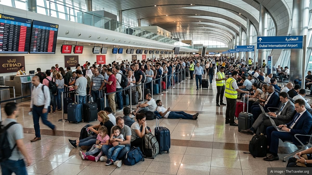UAE Travel Mayhem Deepens as Gulf Air Hubs Fall Silent