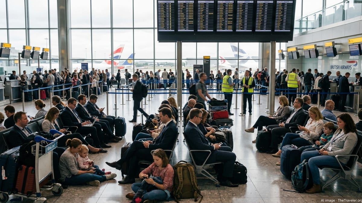 UK Flight Chaos Strands Thousands as Disruptions Spread