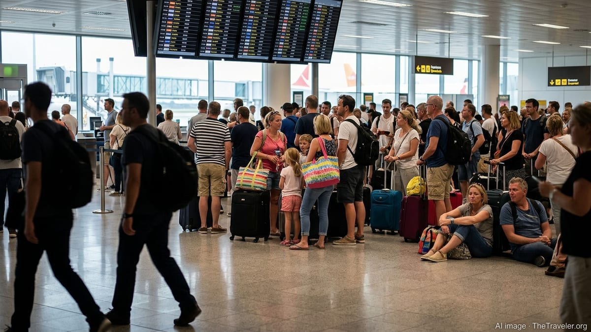 UK Tourists Face Airport Chaos in Spain, France and Italy