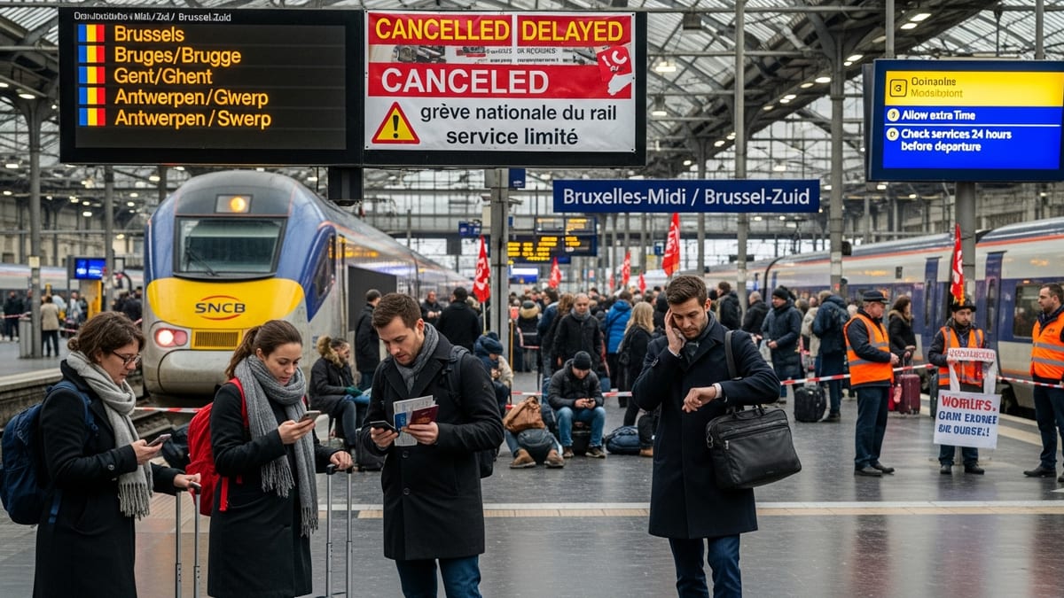 Week-Long Belgian Rail Strikes Threaten January City Breaks for UK Travellers