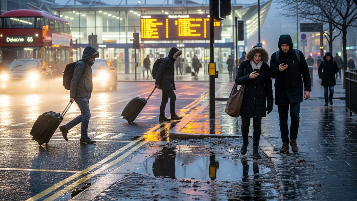 UK Travel Warning as Torrential Rains Give Way to Frost, Fog and Delays