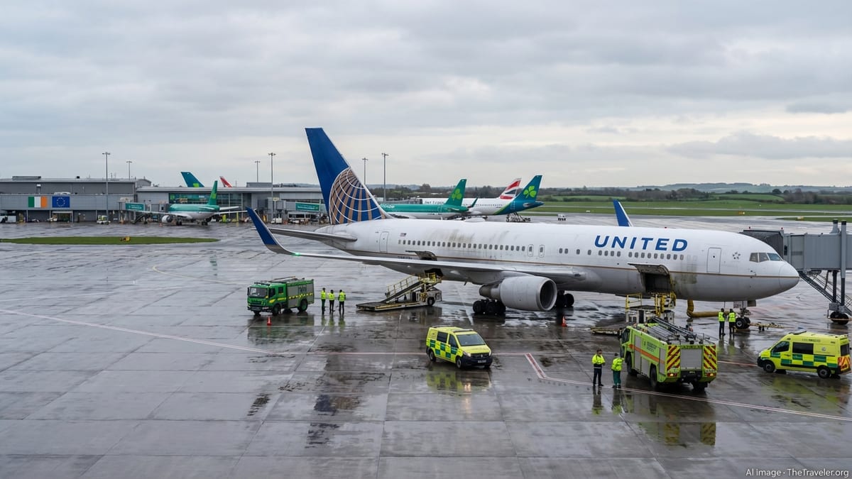 United 767 Ferry Flight Diverts to Dublin After Mid-Atlantic Electrical Emergency