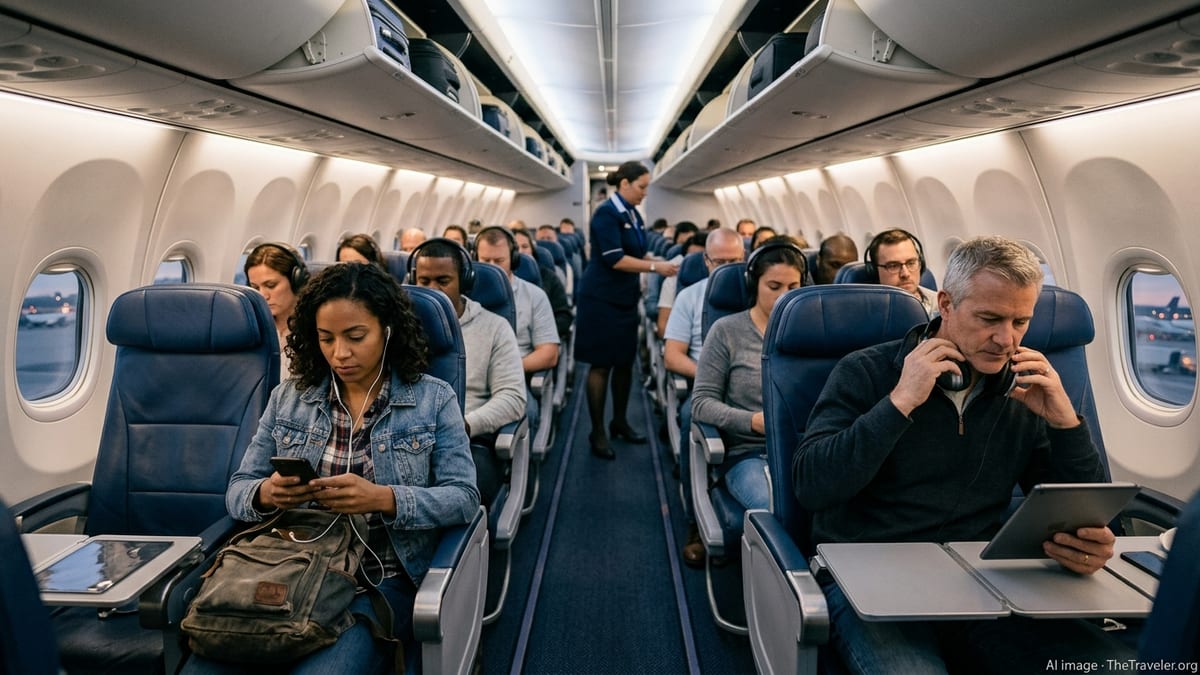 United Tightens Headphone Rules as Fares Rise and Airports Swell