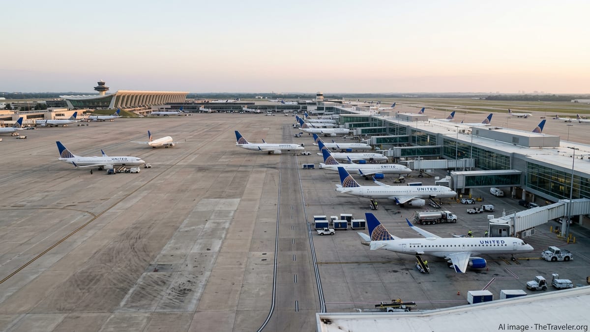 United Adds 36 New Gates to Boost Dulles and Houston Hubs