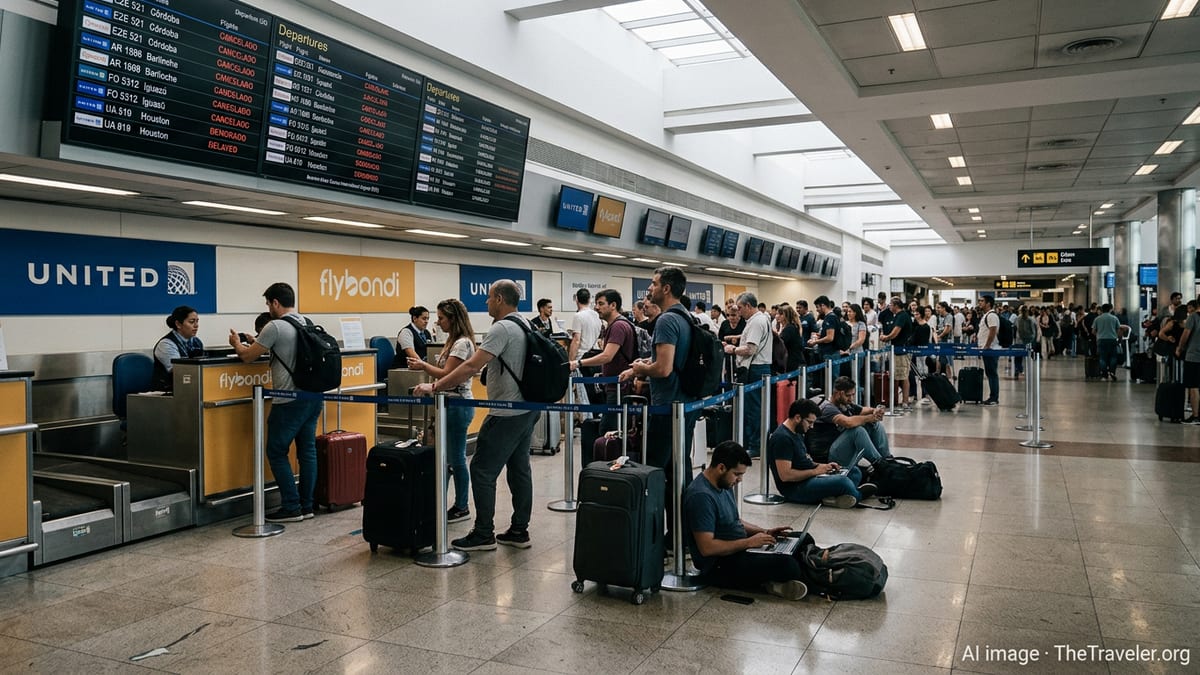 United and Flybondi Cancellations Snarl Air Travel in Argentina