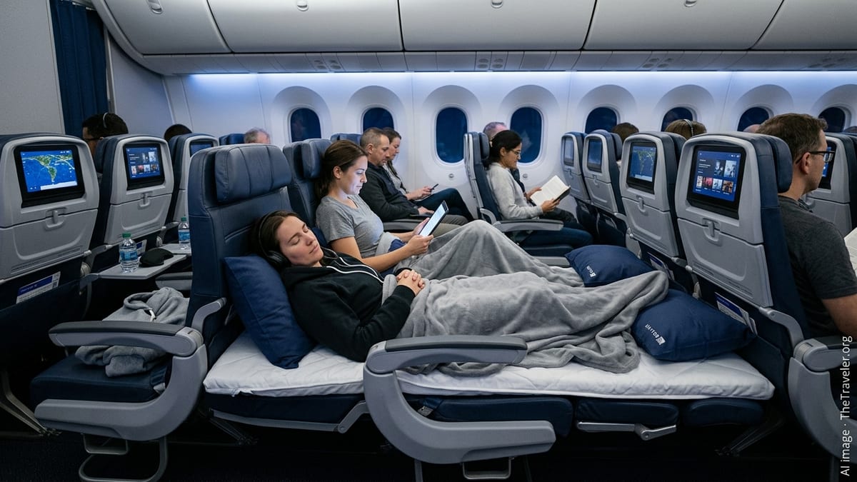 United to Launch Lie-Flat Style Economy Rows on Long-Haul Flights