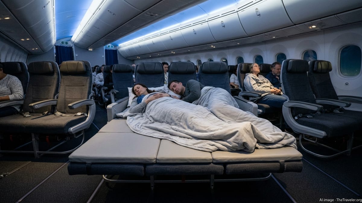United Tests Relax Row Economy Beds for Long-Haul Flights